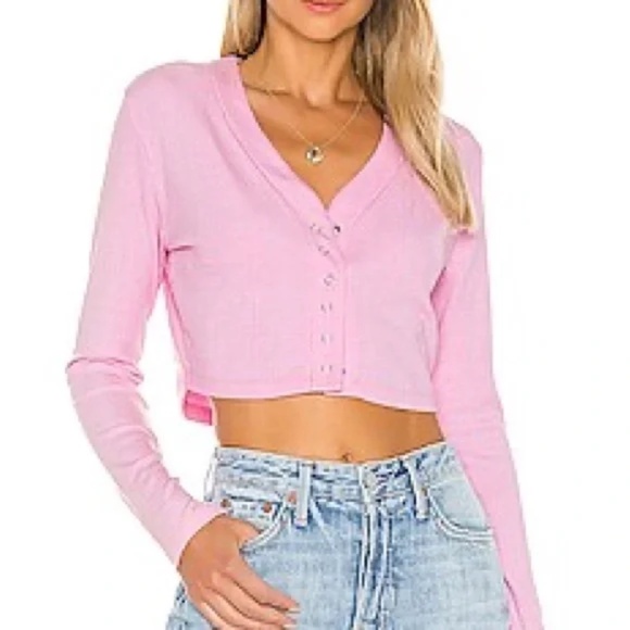 NWOT Revolve Year of Ours Cropped Ribbed Cardigan - Picture 1 of 4